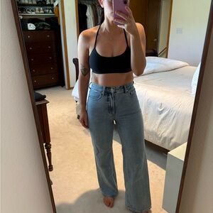 Everlane Light Blue Flare & Wide Leg Jeans